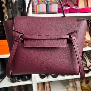 Celine Micro Belt Bag color Açaí